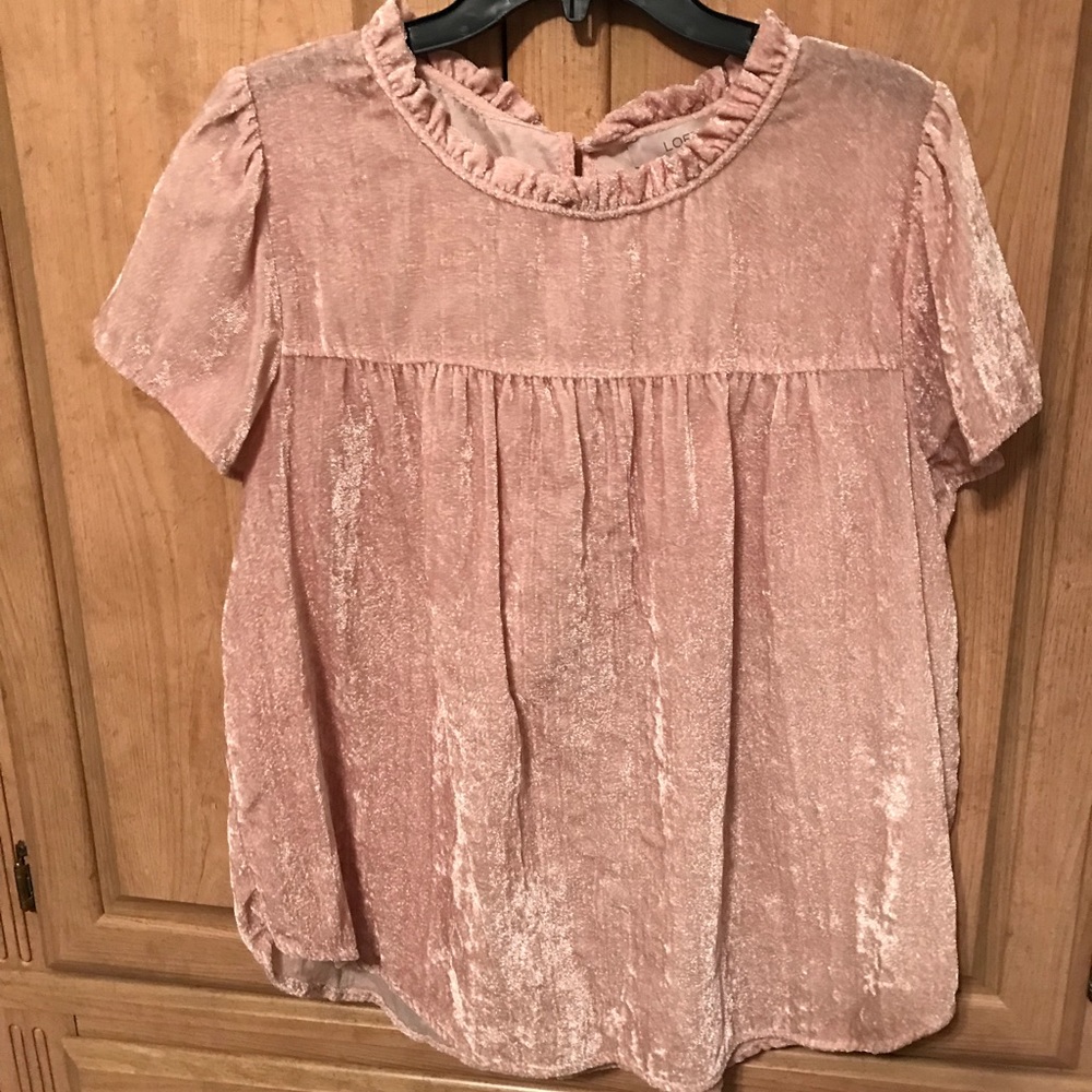 Loft velvet top